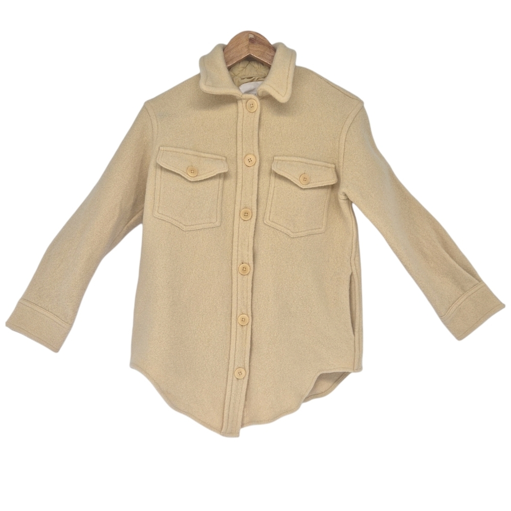 Aritzia Wilfred Wool‎ Minimalist Shirt Natural Fiber Jacket